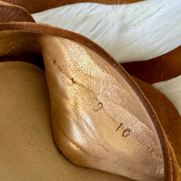 Stuart Weitzman Ankle Wrap Swifty Heels Camel Suede Sandals | Tan Brown Size 10 - Picture 3 of 15